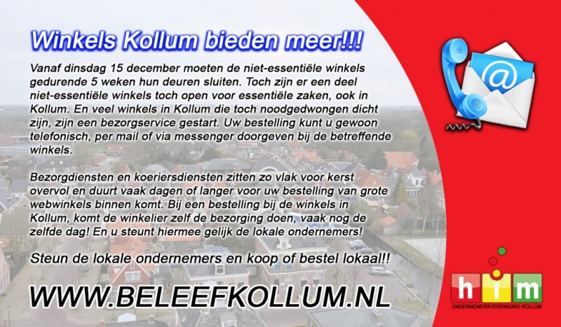 Winkels Kollum bieden meer!!!