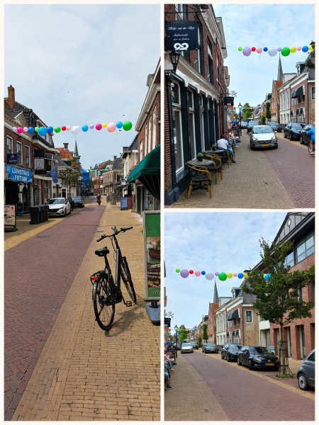 Kleurrijke aankleding van de Voorstraat