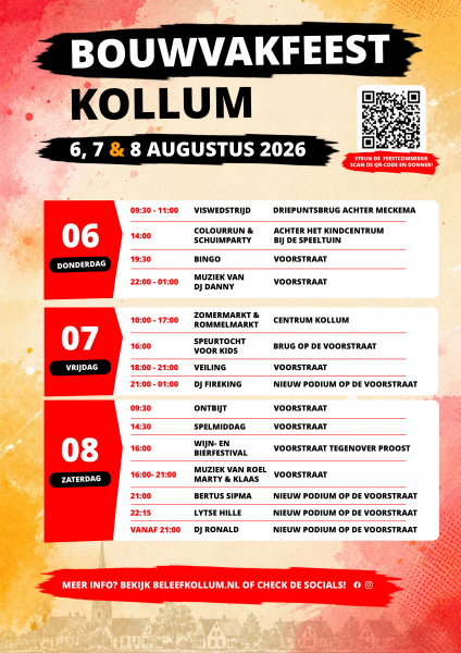 Bouwvakfeest Kollum 2026