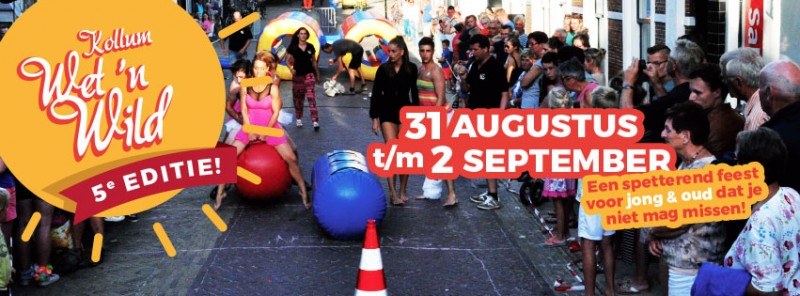 Kollum Wet ’n Wild  (31 aug. en 1 & 2 sept. 2017)