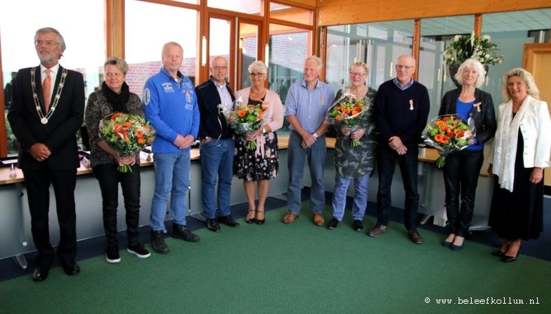 Drie Kollumers Koninklijk onderscheiden tijdens Lintjesregen